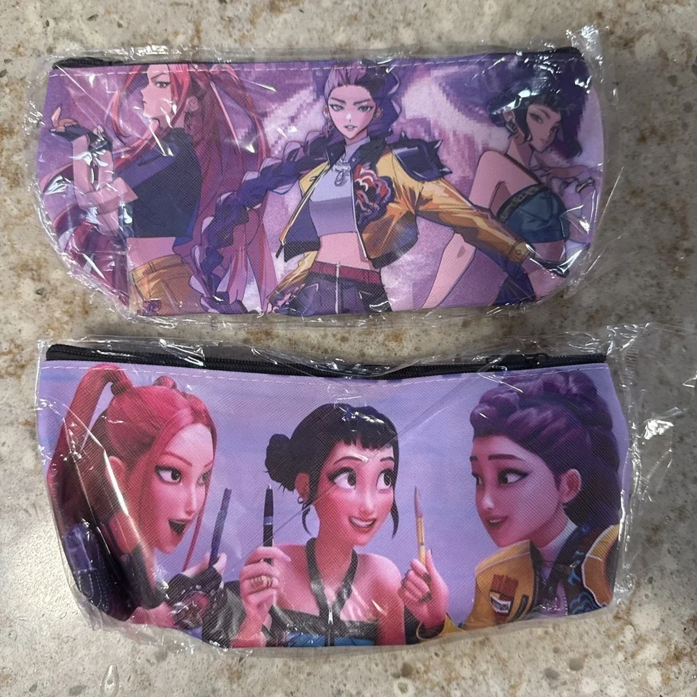 KPOP Girls Demon Hunters soft small  Pencil Cases New!!
